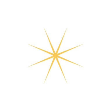 Soyut yıldız simgesi vektör illüstrasyonu