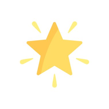 Soyut yıldız simgesi vektör illüstrasyonu