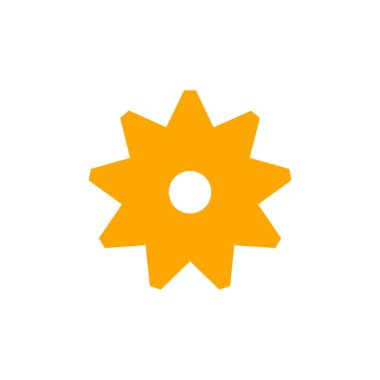 Soyut yıldız simgesi vektör illüstrasyonu