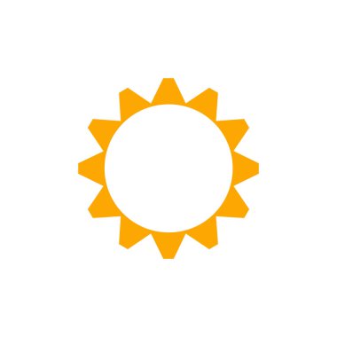 Soyut yıldız simgesi vektör illüstrasyonu