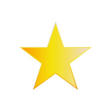 Soyut yıldız simgesi vektör illüstrasyonu