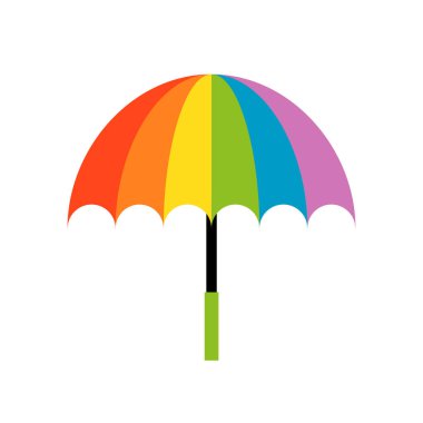 simple umbrella icon on white background.