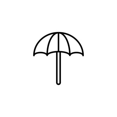 simple umbrella icon on white background.