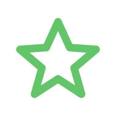 Soyut yıldız simgesi vektör illüstrasyonu