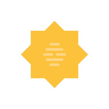 Güneş simgesi, vektör illüstrasyonu 