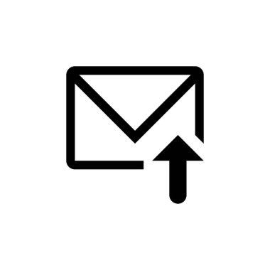 mail icon vector isolated on white background, message transparent sign, line and linear design elements in outline style