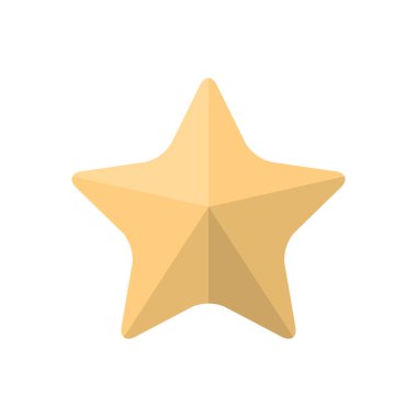 Soyut yıldız simgesi vektör illüstrasyonu