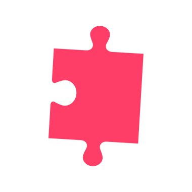 Yapboz simgesi, yapboz vektör çizimi ve alan arkaplanını kopyala