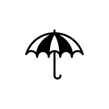 simple umbrella icon on white background.