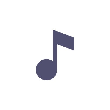 müzik notası ikon vektör illüstrasyonu