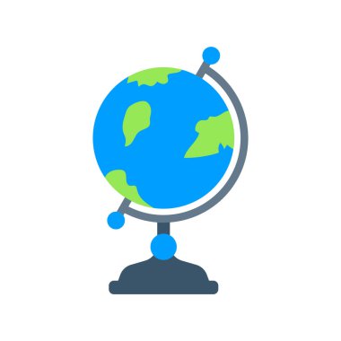 dünya haritası simgesi, vektör resimleme arkaplanı