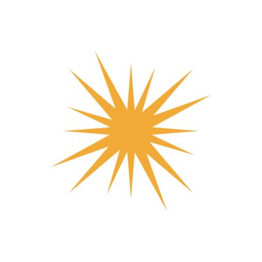 Soyut yıldız simgesi vektör illüstrasyonu