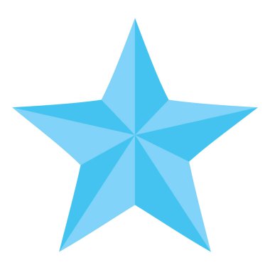 Soyut yıldız simgesi vektör illüstrasyonu