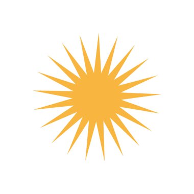 Soyut yıldız simgesi vektör illüstrasyonu