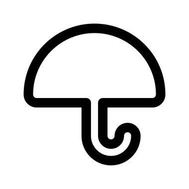 simple umbrella icon on white background.
