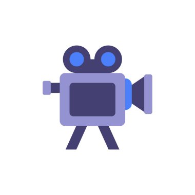 video kamera simgesi, vektör illüstrasyonu 