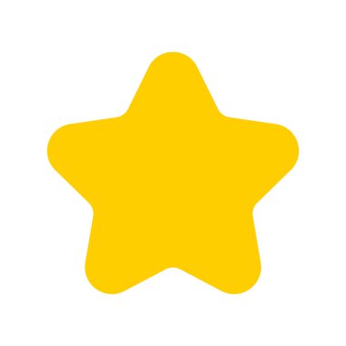 yıldız simgesinin renk vektör illüstrasyonu