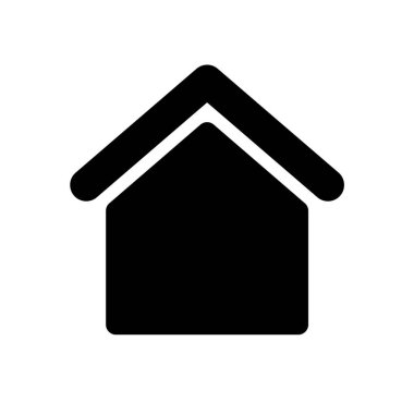 Emlak konsepti ev simgesi, vektör illüstrasyonu