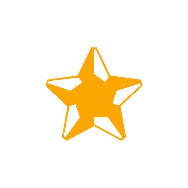 yıldız simgesinin renk vektör illüstrasyonu