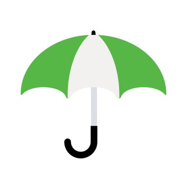 simple umbrella icon on white background.