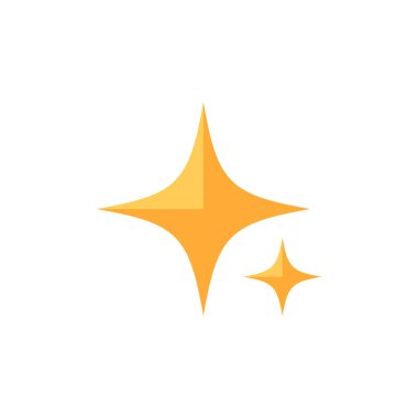 Soyut yıldız simgesi vektör illüstrasyonu