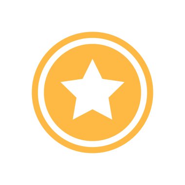 Soyut yıldız simgesi vektör illüstrasyonu