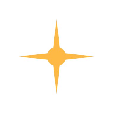 Soyut yıldız simgesi vektör illüstrasyonu