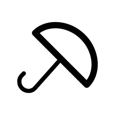 simple umbrella icon on white background.