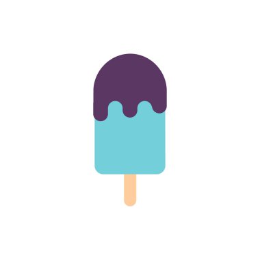 popsicle ice cream simple icon, vector illustration