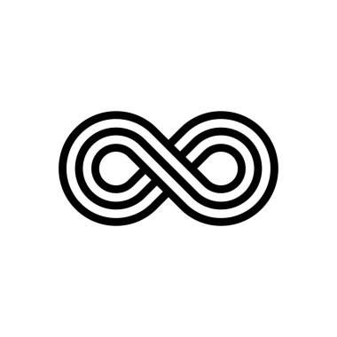 infinity simple icon, vector illustration