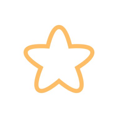 Soyut yıldız simgesi vektör illüstrasyonu