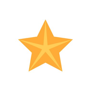 Soyut yıldız simgesi vektör illüstrasyonu