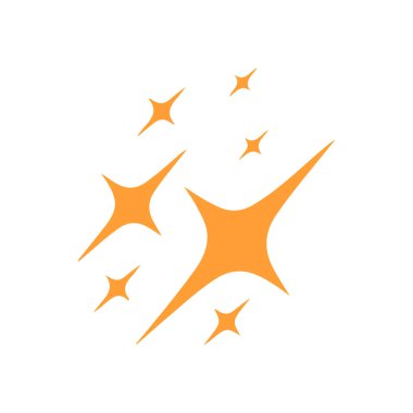 Soyut yıldız simgesi vektör illüstrasyonu