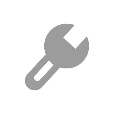 İngiliz anahtarı simgesi, vektör resimleme arkaplanı