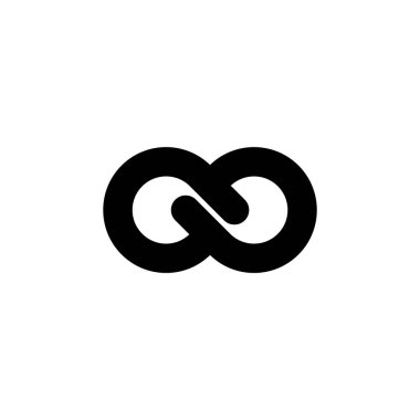 infinity simple icon, vector illustration