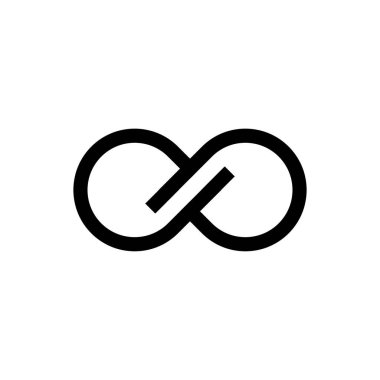 infinity simple icon, vector illustration