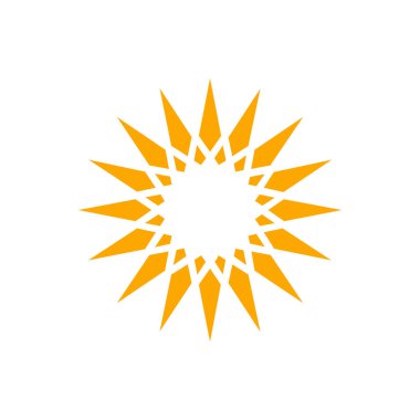 Soyut yıldız simgesi vektör illüstrasyonu