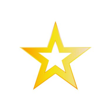 Soyut yıldız simgesi vektör illüstrasyonu