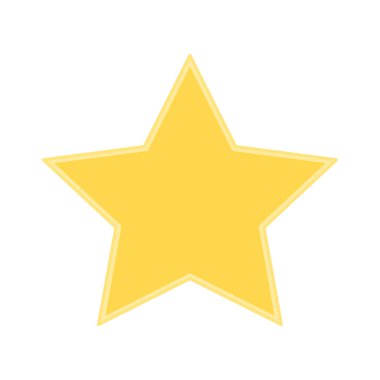 Soyut yıldız simgesi vektör illüstrasyonu