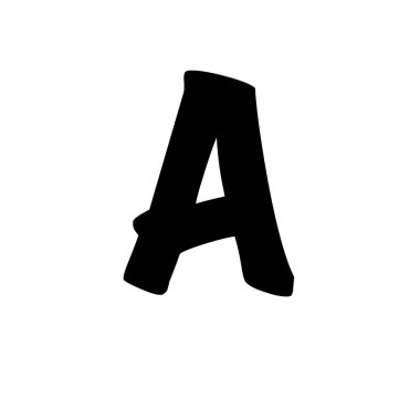 Letter A symbol icon vector illustration