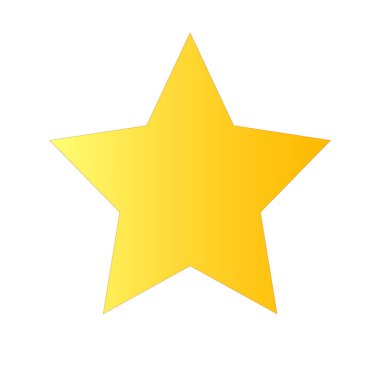 Soyut yıldız simgesi vektör illüstrasyonu