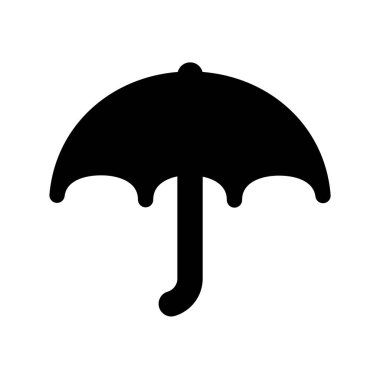 simple umbrella icon on white background.