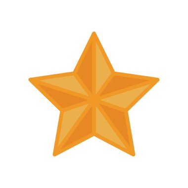 Soyut yıldız simgesi vektör illüstrasyonu