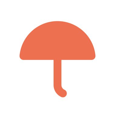 simple umbrella icon on white background.