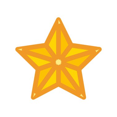 Soyut yıldız simgesi vektör illüstrasyonu