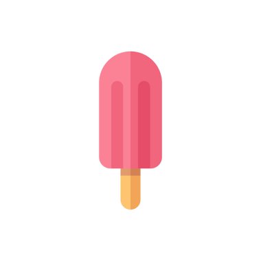 popsicle ice cream simple icon, vector illustration