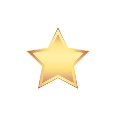 Soyut yıldız simgesi vektör illüstrasyonu