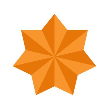 Soyut yıldız simgesi vektör illüstrasyonu