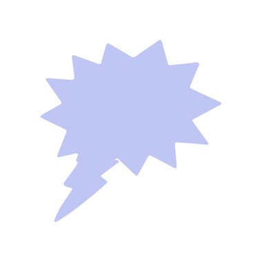 Biçimlendirilmiş konuşma balonu simgesi, vektör illüstrasyonu