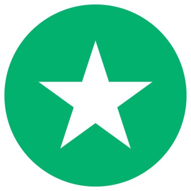 Soyut yıldız simgesi vektör illüstrasyonu